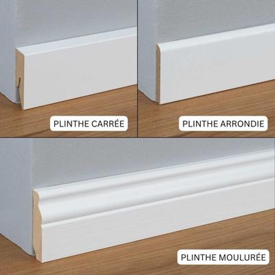 Innenecke für Kunststoff Sockelleiste Hartschaum pvc Grau 12,8 x 60 x 2500 mm Mit flexibler