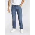 Straight-Jeans LEVI'S "501 ORIGINAL" Gr. 34, Länge 34, blau (z0903 medium indig) Herren Jeans Straight Fit mit Markenlabel Bestseller