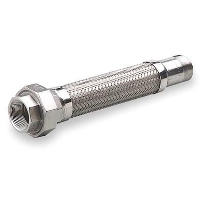 HOSE MASTER GZ200SMU120 Flexible Metal Hose Assembly, 2 in ID x 12 in L, MNPT x