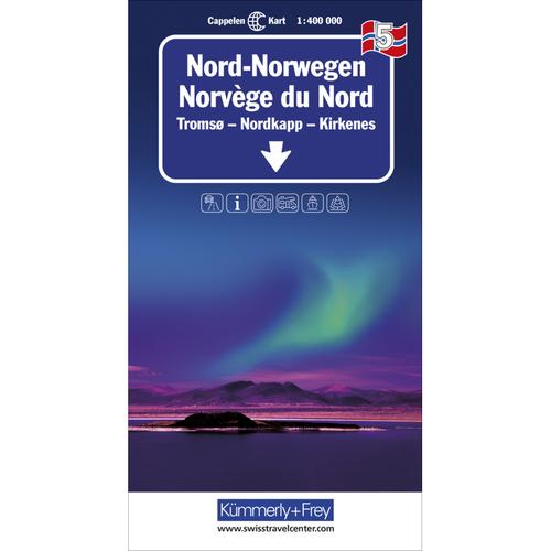 Nord-Norwegen Nr. 05 Regionalkarte Norwegen 1:400 000, Karte (im Sinne von Landkarte)