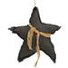 Gray Fabric Star Ornament - 6.25"W X 8.75"LX 2.25"H