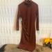 Athleta Dresses | Athleta Mock Neck Dress, Brown, Like New | Color: Brown/Orange | Size: Sp