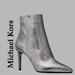 Michael Kors Shoes | End Of Seasonluxury Michael Kors Regal “Gunmetal” Metallic Boot | Color: Gray/Silver | Size: 11