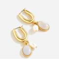 J. Crew Jewelry | J. Crew Gambino Agate Drop Earrings | Color: Gold/White | Size: Os
