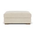 Latitude Run® 41" Wide Square Standard Ottoman Stain Resistant/Other Performance Fabrics in Brown | 18 H x 41 W x 29 D in | Wayfair