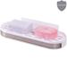 Rebrilliant Soap Dish Plastic in White | 1.1 H x 3.8 W x 10.3 D in | Wayfair A8DA7C6D53A64B6BA3D8387EC22D861B