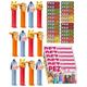 Pez Dispenser Set Bundle with 12 Winnie the Pooh Pez Characters, Pez Sweet Candy Refills, and Game Challenge Card (12x17g) | Excellent Treats as Birthday Gifts and Stocking Fillers