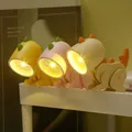 Mini veilleuse LED pour chambre d'enfant lampe de chevet animal de compagnie mignon dessin animé