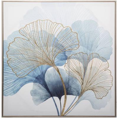 Kunstdruck Ginko gerahmt 58x58 cm Atmosphera Créateur D'intérieur