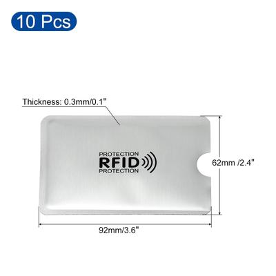 RFID Blocking Credit Card Sleeves, 10 Pcs Contactless Protector Holder