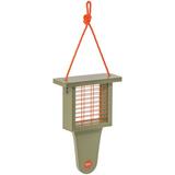 Birds Choice 11.75" Color Pop Collection Recycled Plastic Single Cake Tail Prop Suet Feeder Metal in Orange/Green | Wayfair CPTP-GO