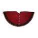 Arcadia Home Gingerbread Tree Skirt In Hand Felted Wool Chocolate & Red Wool/Felt | 0.5 H x 60 W in | Wayfair TF4R