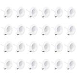 Infibrite 6 Inch 3000K Remodel or New Construction IC LED Retrofit Recessed Lighting Kit in White | 6 W in | Wayfair IB-006-3-12W-WF-24PK