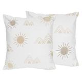 Sweet Jojo Designs Desert Sun Decorative Accent Throw Pillows Polyester/Polyfill blend | 18 H x 18 W x 2 D in | Wayfair 2P-Dec18-DesertSun-TN