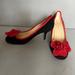 Kate Spade Shoes | Kate Spade Poppy Bloom Pumps | Color: Black/Red | Size: 7.5
