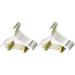 Everly Quinn YBM Home Quality Acrylic Clear Hangers w/ Clips Made of Clear Acrylic for a Luxurious Look Acrylic in Yellow | 17.3 W in | Wayfair