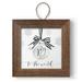 The Holiday Aisle® Christmas Hanging Photo Ornament Wood in Black/Brown/Gray | 5.25 H x 5.25 W in | Wayfair A1A625A0519D42FA950CB884DFC12502