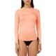 O'Neill Wetsuits Women's Basic Skins Long Sleeve Sun Shirt Rash Vest, Light Grapefruit, L