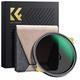 K&F Concept 82mm Variable ND2-32 Filter with Brass Frame, Improved HD 36-Layer Coating Optical ND Adjustable ND2 to ND32 with Leather Filter Bag (Nano-X PRO Flagship Series)