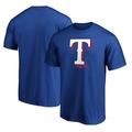 Men's Royal Texas Rangers Team Color Primary Logo 2 T-Shirt