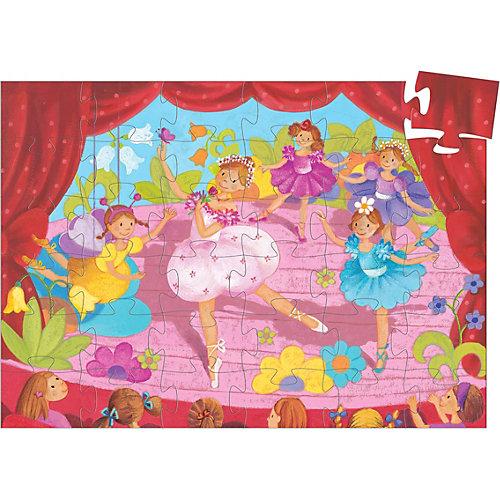 Formen-Puzzle Ballerina mit Blumen, 36 Teile