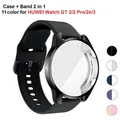 Bracelet et étui en silicone 2 en 1 pour montre HUAWEI bracelet Smartwatch housse de protection