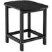 Costway 18 Inch Weather Resistant Side Table for Garden Yard Patio-Black