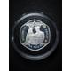 Silver proof 5 pounds coin celebrating the 60th wedding anniversary of Queen Elizabeth II and Prince Philip.