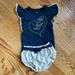 Jessica Simpson Matching Sets | Jessica Simpson Baby Outfit Onesie And Shorts 18m | Color: Blue/White | Size: 18-24mb