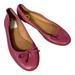 Coach Shoes | Coach Flats Flatiron Rouge Pink Women's 5 B Leather Bow | Color: Pink | Size: 5