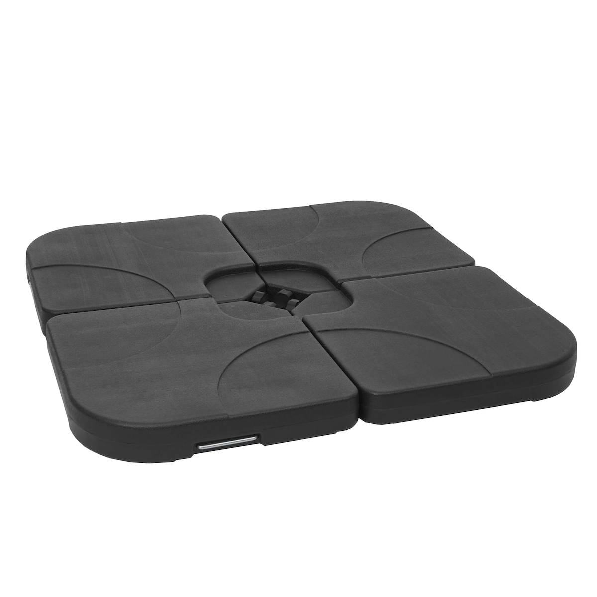 Mendler Sonnenschirmständer HWC-F78, Ampelschirmständer Marktschirmständer für Bodenkreuz, befüllbar 100kg Image