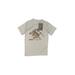 FLOW SOCIETY Short Sleeve T-Shirt: Gray Print Tops - Kids Boy's Size X-Small