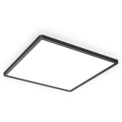 B.K.LICHT Panel, schwarz, B:42cm H:2,9cm L:42cm Ø:42cm, Lampen, Deckenleuchte, 22 Watt, ultra-flach, indirektes Licht, neutralweiß, LED Panels Image