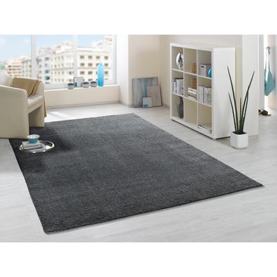 Hochflor-Teppich OCI DIE TEPPICHMARKE "Soft Dream, auch als Läufer erhältlich", grau (dunkelgrau), B:140cm H:30mm L:200cm, Kunstfaser, Teppiche, besonders weich durch Microfaser, Wohnzimmer Image