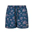 Badeshorts URBAN CLASSICS "Herren Pattern Swim Shorts" Gr. XL, US-Größen, bunt (nautical aop) Herren Badehosen Badeshorts