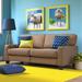 Serta Palisades Upholstered 78" Sofas for Living Room Modern Design Couch, Straight Arms, Soft Upholstery, Tool-Free Assembly