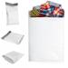 White Gusseted Poly Mailers 30 x 36 x 5 Inches. 50 Pack Poly Shipping Bags for Clothing. 2.4 Mil Thick Mailers Poly Bags for Shipping. Waterproof Expandable Poly Mailer for Clothes Blankets