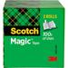 Scotch Brand Magic Tape Engineered For Office And Home Use 1/2 X 2592 Inches 3 Inch Core Boxed (810-2P12-72) 2 Refill Rolls Packaging May Differ