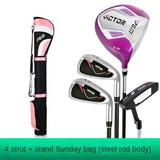 PGM Women Golf Clubs Iron Complete Set With Bag L Grade Carbon Shaft Rod Cutter Wedges Golf Putter Lady LTG007