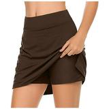 Circle Skirt Pockets Lightweight Skirt Skort Performance Sport Golf Women s Running Tennis for Active Skirt