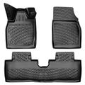 Croc Liner Floor Mats Front and Rear All Weather Custom Fit Floor Liner Compatible with Ford Mustang Mach-E / 2021-2024