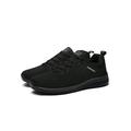 Woobling Mens Sneakers for Jogging Workout Fitness Lightweight Breathable Slip On Gym Athletic Tennis Shoes Black 6.5