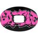 Battle Sports Graffiti Oxygen Lip Protector Mouthguard - Black/Pink