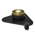 HALF OFF PONDS LumiNight Pond and Landscape Lighting - Brass 1-Watt LED Brass Puck Light with Photocell Transformer and Remote - BS-PL1W-KIT