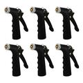 Gilmour 805932-01 Hose Nozzle Threaded Front Durable Metal Construction Rear Control Adjustable Spray Flow Control Dial Soft Grip Lifetime Warranty Black 6-Pack