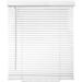 Biltek Cordless Window Blinds 1 Slat PVC Vinyl Venetian Horizontal Privacy Shade Sunray Protection White - 46 W x 64 H