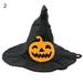 Pet Halloween Hat Funny Cute Pumpkin Bat Pattern Adjustable Pointed Wizard Cap Costume Accessories for Dog Cat Party Cosplay