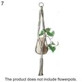 Macrame Plant Hanger Indoor Hanging Planter Basket Decorative Flower Pot Holder with Tassels for Indoor Outdoor Boho Home Decor