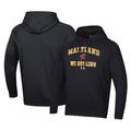Men's Under Armour Black Maryland Terrapins Wrestling Arch Over Pullover Hoodie