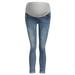 Dadaria Maternity Clothes Pregnant Woman Ripped Jeans Maternity Pants Trousers Nursing Prop Belly Legging Light Blue M